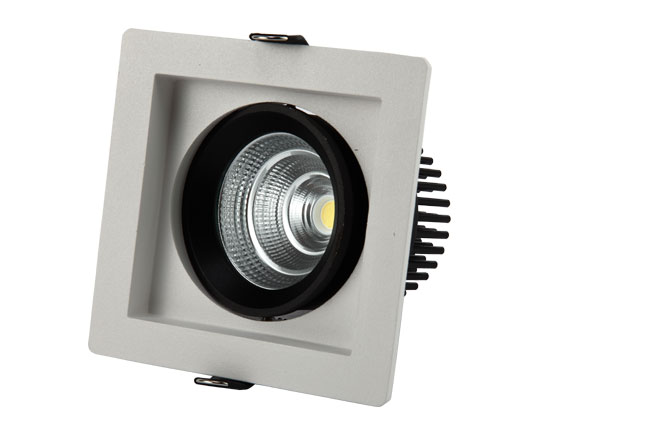 LED 9W 3寸方形深孔 COB 嵌燈 開孔95x95mm黃光白光中性光 LED 9W 3寸方形深孔 COB 嵌燈 開孔95x95mm黃光白光中性光