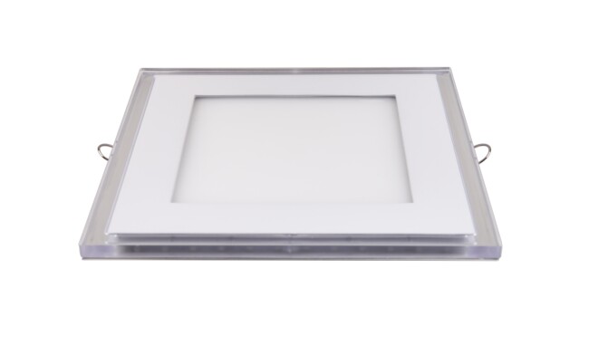 LED面板燈 15W超薄雙色方形面板燈 開孔140x140mm 白光藍邊 可分段控制光色 LED面板燈 15W超薄雙色方形面板燈 開孔140x140mm 白光藍邊 可分段控制光色